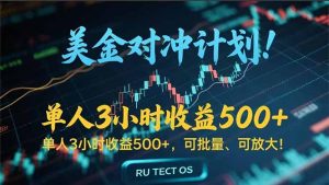 长久稳定的撸美金项目，平均3小时收入 500+，可公司实地考察实地操作！-黑斯坦丁项目网
