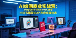 AI绘画商业实战营:DeepSeek/Midjourney/教学 小红书爆款SOP 声音克隆技术-黑斯坦丁项目网