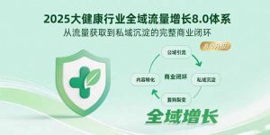 2025大健康行业全域流量增长8.0体系，从流量获取到私域沉淀的完整商业闭环-黑斯坦丁项目网