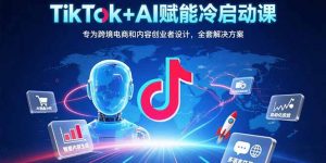 TikTok+AI赋能冷启动课:专为跨境电商和内容创业者设计,全套解决方案-黑斯坦丁项目网
