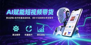 AI赋能短视频带货：算法逻辑+账号权重底层机制，0到1打造高转化带货账号-黑斯坦丁项目网