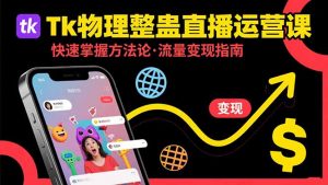 Tk物理整蛊直播跨境运营：快速掌握整蛊类直播的运营方法论，实现流量变现-黑斯坦丁项目网