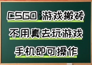 游戏搬砖,手机可做,不用电脑,最快当天见收益3张+,副业创业网创兼职【揭秘】-黑斯坦丁项目网