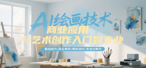 AI绘画技术商业应用与艺术创作入门到专业，基础操作/商业案例/模型调优/渐进式教学-黑斯坦丁项目网