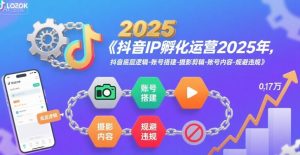 抖音IP孵化运营2025年，抖音底层逻辑-账号搭建-摄影剪辑-账号内容-规避违规-黑斯坦丁项目网