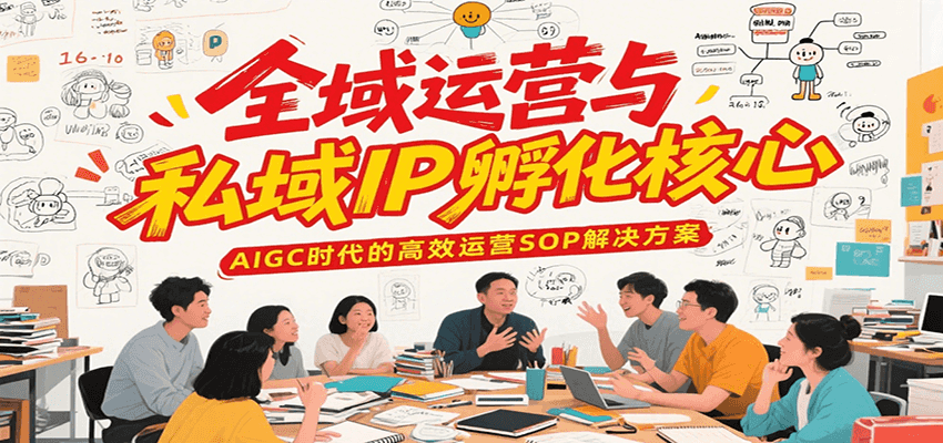 全域运营与私域IP孵化核心，AIGC时代的高效运营SOP解决方案-黑斯坦丁项目网
