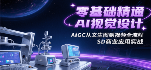 零基础精通AI视觉设计，AiGC从文生图到视频全流程，SD商业应用实战-黑斯坦丁项目网