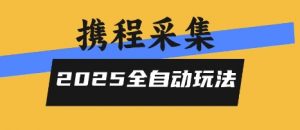 2025携程信息采集全自动玩法，高单价，零人工，全天开干【揭秘】-黑斯坦丁项目网