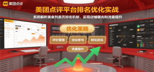 美团点评平台排名优化实战，系统解析美食列表页排名机制，实现店铺曝光和流量提升-黑斯坦丁项目网