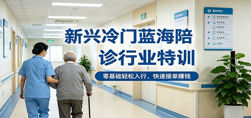 新兴冷门蓝海陪诊行业特训，零基础轻松入行，快速接单赚钱-黑斯坦丁项目网