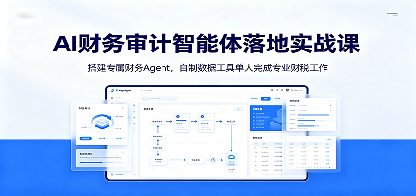 AI财务审计智能体落地实战课：搭建专属财务Agent，自制数据工具单人完成专业财税工作-黑斯坦丁项目网