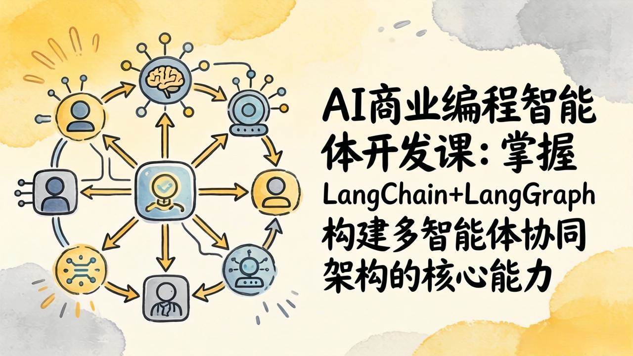 （17608期）AI商业编程智能体开发课：掌握LangChain+LangGraph构建多智能体协同架构的核心能力-黑斯坦丁项目网
