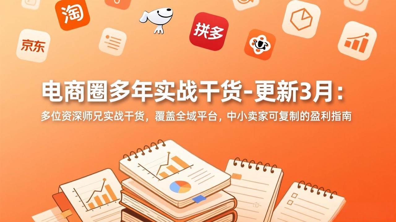 （17577期）电商圈多年实战干货-更新3月：多位资深师兄实战干货，覆盖全域平台，中小卖家可复制的盈利指南-黑斯坦丁项目网