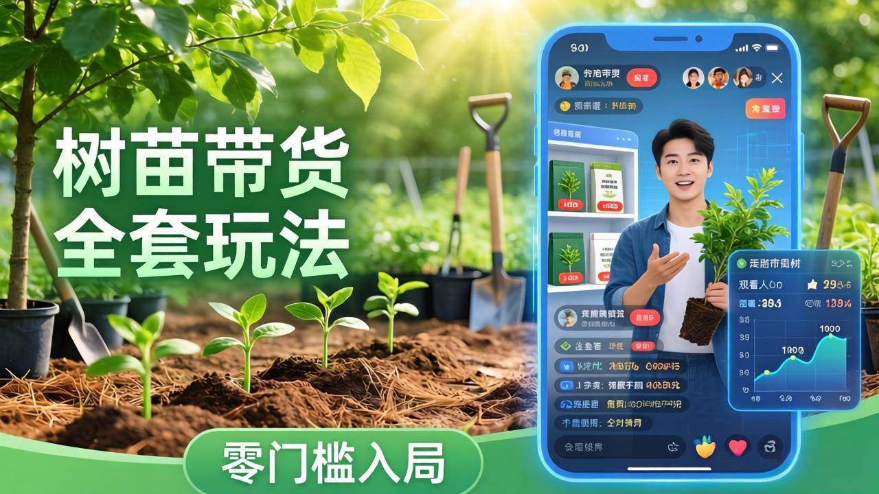 (17729期)视频号AI树苗带货全套玩法:零门槛入局,掌握豆包、千问等AI工具制作树苗视频的全套流程-黑斯坦丁项目网