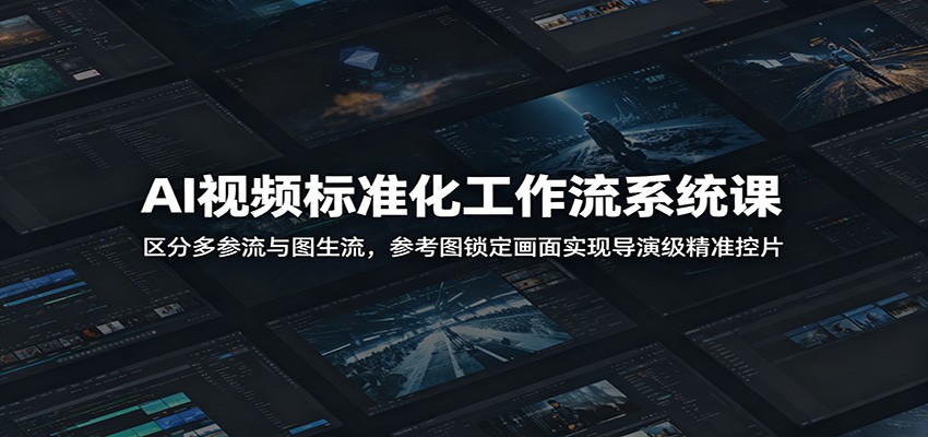 AI视频标准化工作流系统课：区分多参流与图生流，参考图锁定画面实现导演级精准控片-黑斯坦丁项目网