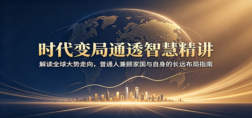 时代变局通透智慧精讲：解读全球大势走向，普通人兼顾家国与自身的长远布局指南-黑斯坦丁项目网