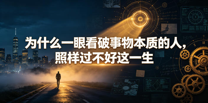 付费文章：为什么一眼看破事物本质的人，照样过不好这一生-黑斯坦丁项目网