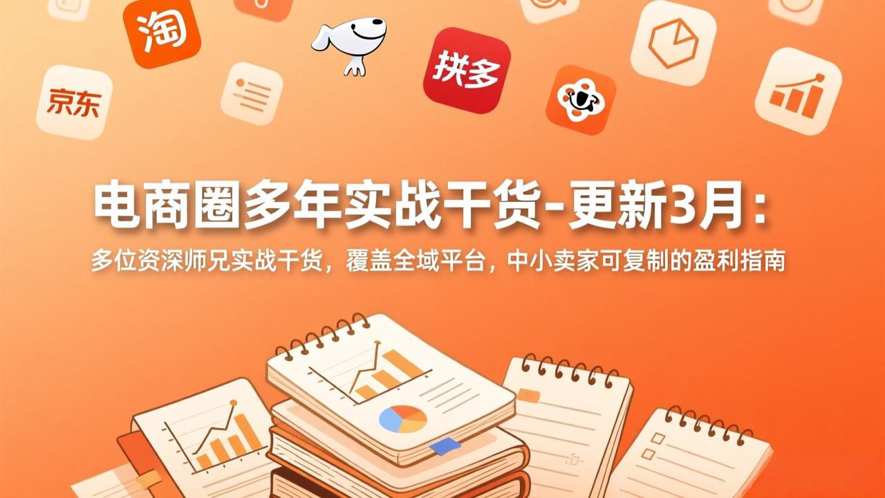【精】电商圈多年实战干货-更新3月：多位资深师兄实战干货，覆盖全域平台，中小卖家可复制的盈利指南-黑斯坦丁项目网