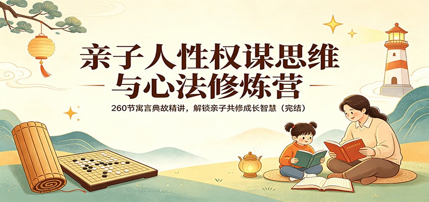 亲子人性权谋思维与心法修炼营：260节寓言典故精讲，解锁亲子共修成长智慧（完结）-黑斯坦丁项目网