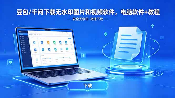 （18456期）豆包/千问下载无水印图片和视频软件，电脑软件+教程-黑斯坦丁项目网