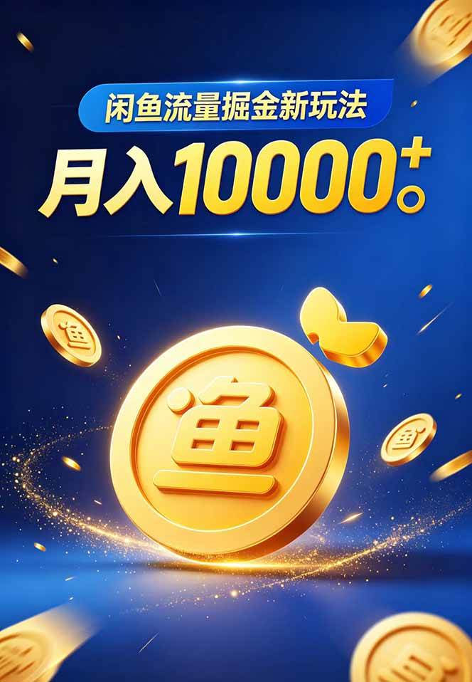 （18471期）闲鱼流量掘金虚拟资料新玩法，月入10000＋-黑斯坦丁项目网