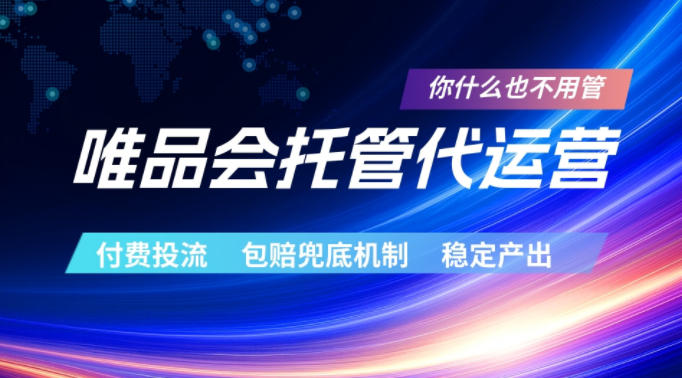唯品会托管代运营，付费投流玩法，包赔兜底机制，稳定产出【揭秘】-黑斯坦丁项目网