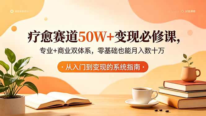（18523期）疗愈赛道50W+变现必修课，专业+商业双体系，零基础也能月入数十万-黑斯坦丁项目网