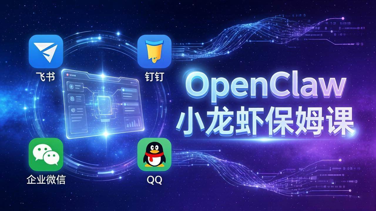 （17614期）OpenClaw小龙虾保姆课： Windows/macOS/Linux/Docker全系统安装，飞书+钉钉+企业微信+QQ 全接入-黑斯坦丁项目网