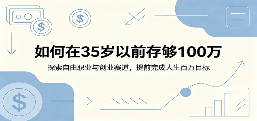 如何在35岁以前存够100万：探索自由职业与创业赛道，提前完成人生百万目标-黑斯坦丁项目网