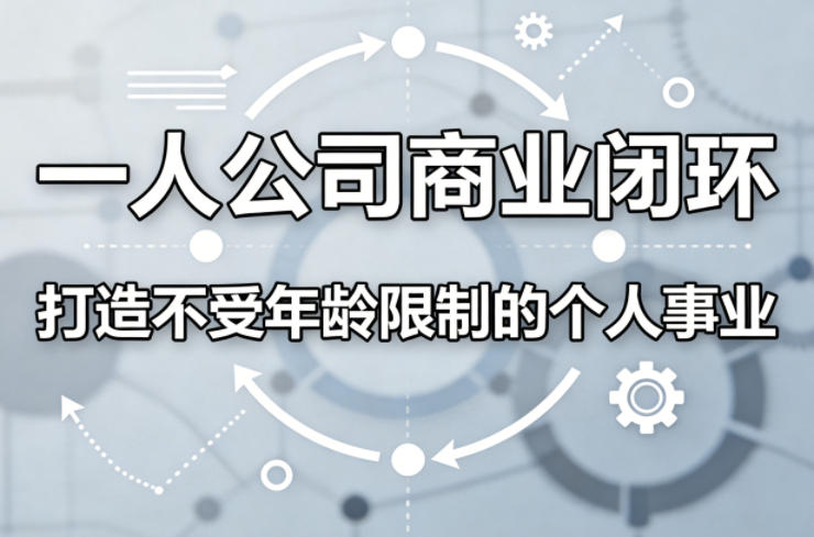 一人公司商业闭环，打造一份不受年龄限制的个人事业-黑斯坦丁项目网