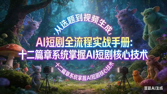 （17620期）AI 短剧全流程实战手册：从选题到视频生成，十二篇章系统掌握 AI 短剧核心技术-黑斯坦丁项目网