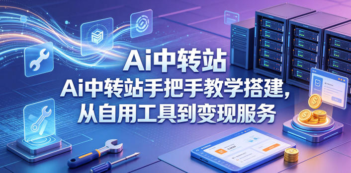 Ai中转站手把手教学搭建，从自用工具到变现服务-黑斯坦丁项目网