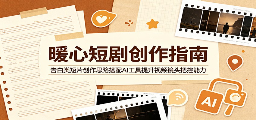 暖心短剧创作指南：告白类短片创作思路搭配AI工具提升视频镜头把控能力-黑斯坦丁项目网