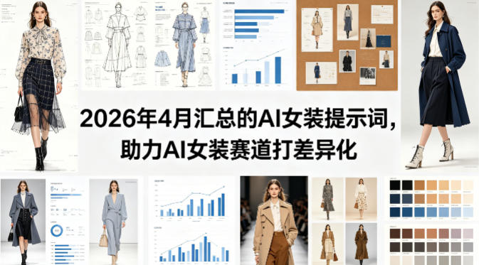 2026年4月汇总的AI女装提示词，助力AI女装赛道打差异化-黑斯坦丁项目网