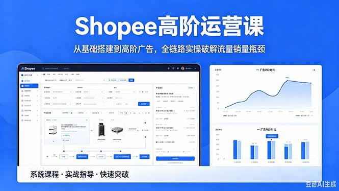 （18499期）Shopee高阶运营课-2026年5月更新，从基础搭建到高阶广告，全链路实操破解流量销量瓶颈-黑斯坦丁项目网