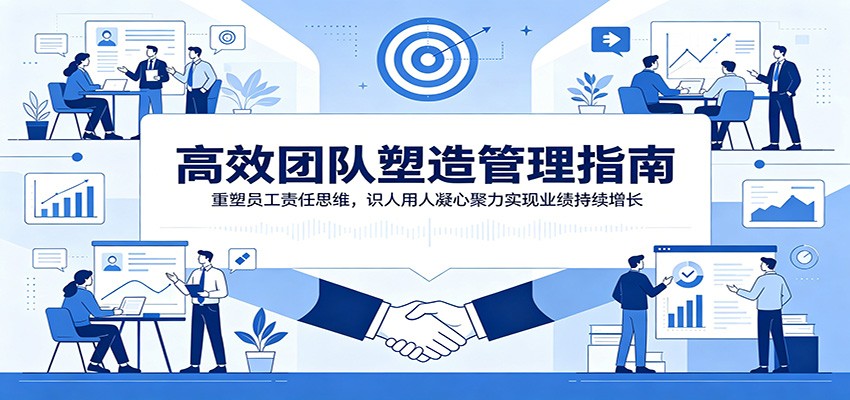 高效团队塑造管理指南：重塑员工责任思维，识人用人凝心聚力实现业绩持续增长-黑斯坦丁项目网