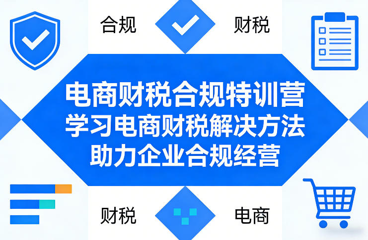 电商财税合规特训营，学习电商财税解决方法，助力企业合规经营-黑斯坦丁项目网