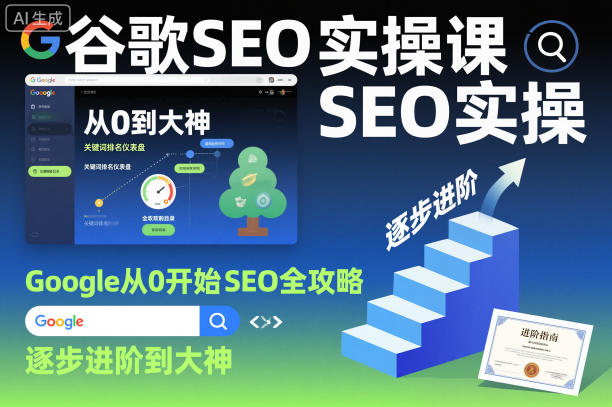 谷歌SEO实操课，Google从0开始SEO全攻略，逐步进阶到大神（更新26年）-黑斯坦丁项目网
