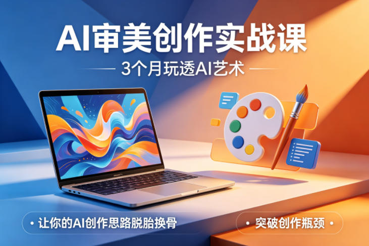 AI审美创作实战课，3个月玩透AI艺术，让你的AI创作思路脱胎换骨，突破创作瓶颈（更新0706）-黑斯坦丁项目网