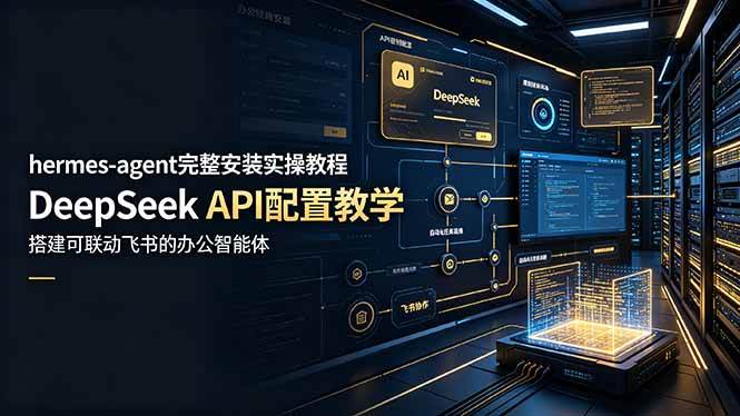 （19128期）hermes-agent完整安装实操教程，DeepSeek API配置教学，搭建可联动飞书的办公智能体-黑斯坦丁项目网