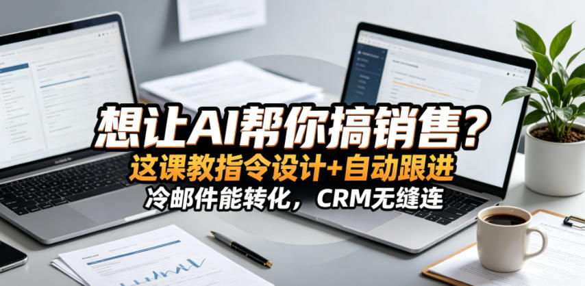 想让AI帮你搞销售？这课教指令设计+自动跟进，冷邮件能转化，CRM无缝连！【原创双语字幕】-黑斯坦丁项目网